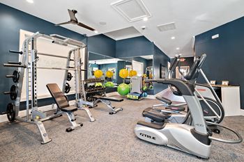 Fitness center at hawthorne at horse pen creek